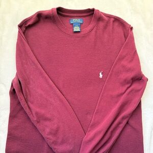 Polo by Ralph Lauren Burgundy Knit Shirt